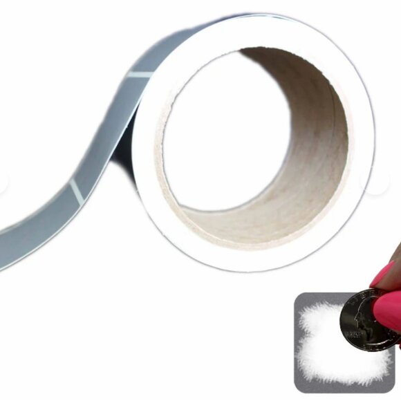 Silver 1.5" Square Scratch Off Sticker DIY Craft Invitation Gender Reveal - Picture 1 of 3